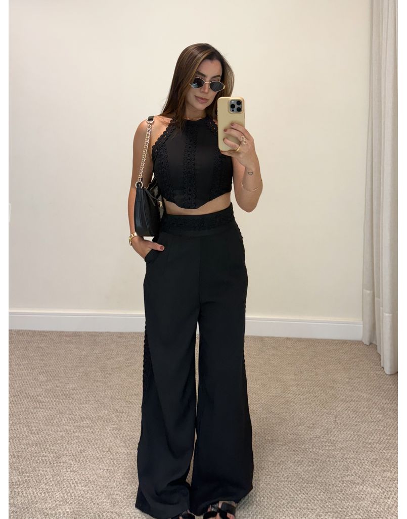 Conjunto Laise Pequim Preto