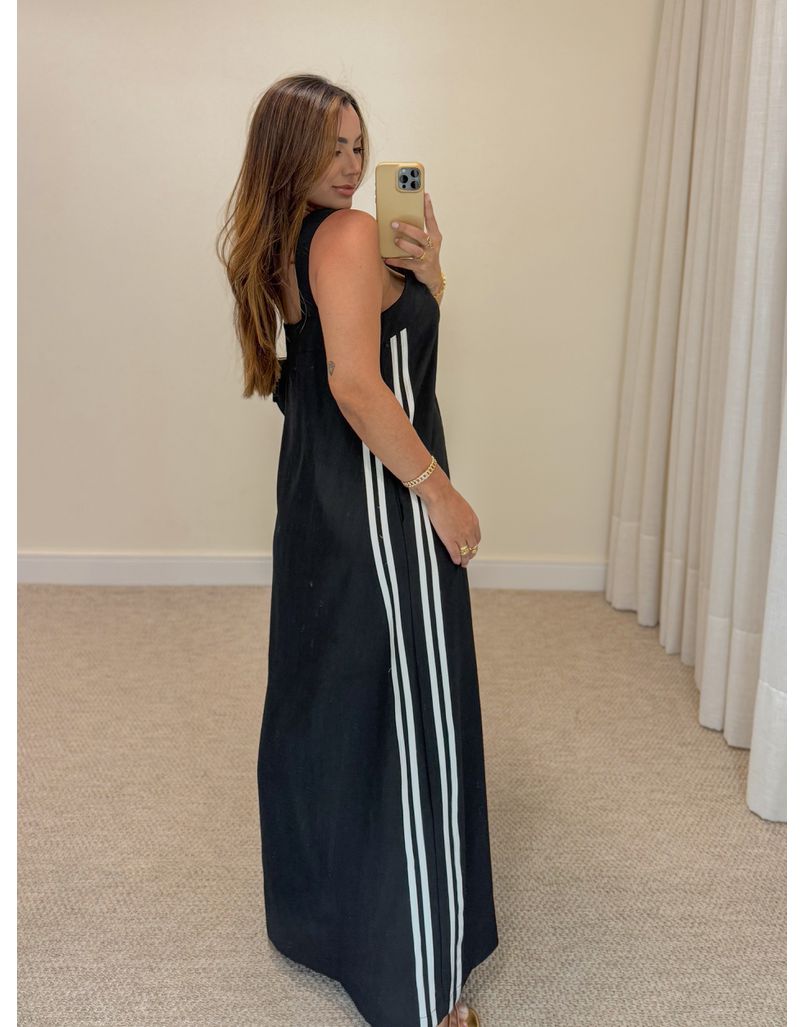 Vestido Midi Alça Elen Preto 