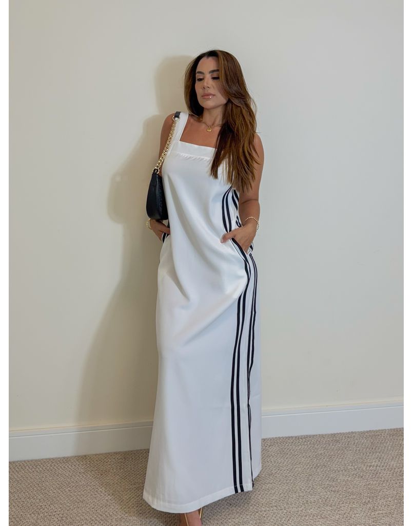 Vestido Midi Alça Elen Branco