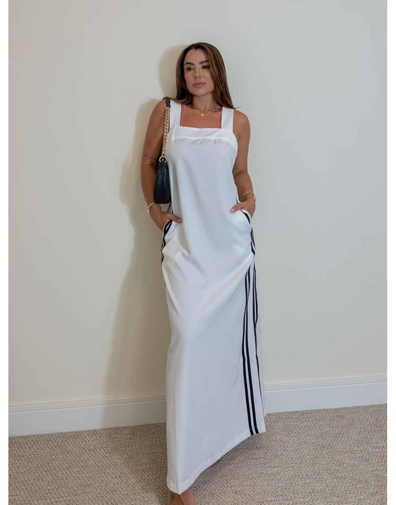 Vestido Midi Alça Elen Branco