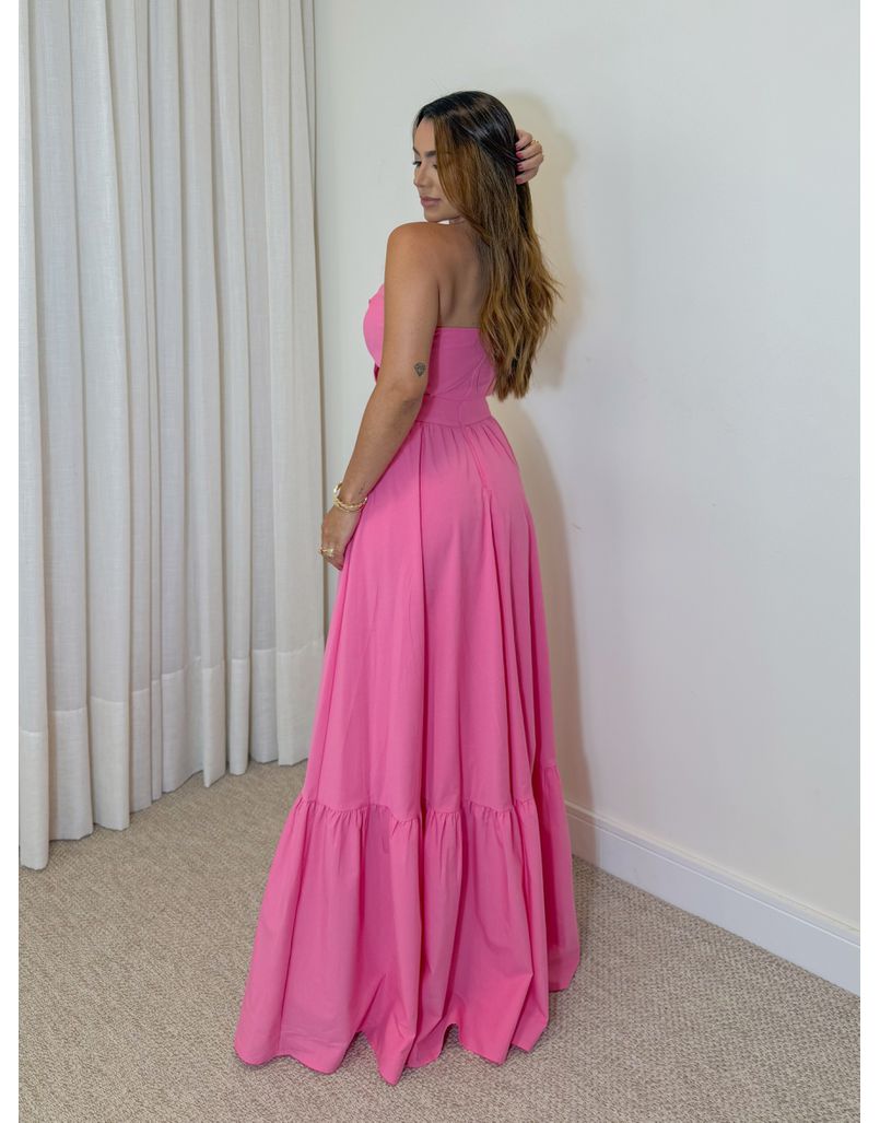 Vestido Festa Tomara Que Caia Rosa