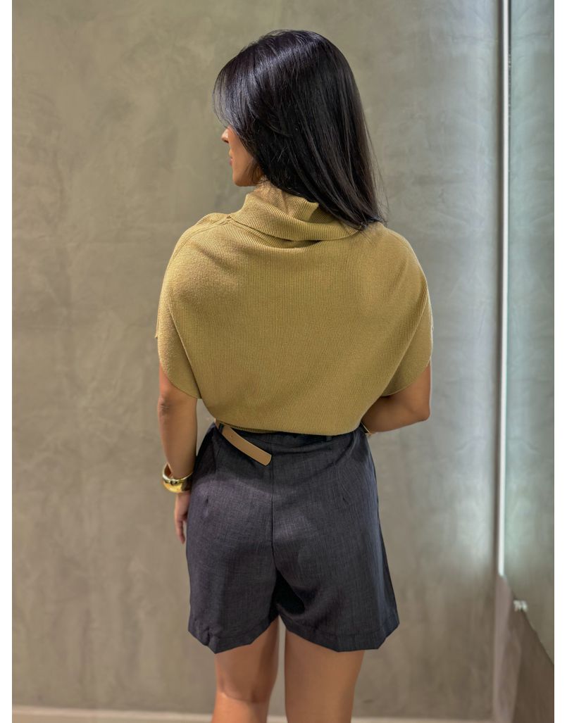 Blusa Gola Alta Basic Capuccino