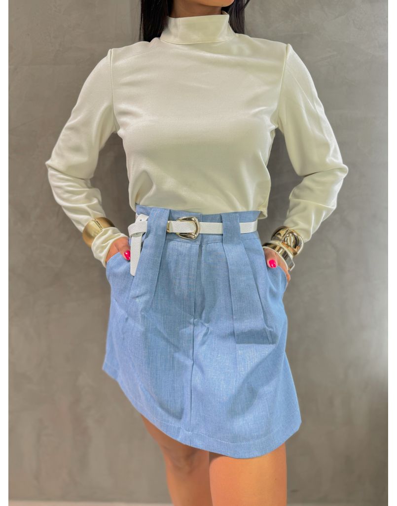 Blusa Manga Longa Elisa Creme
