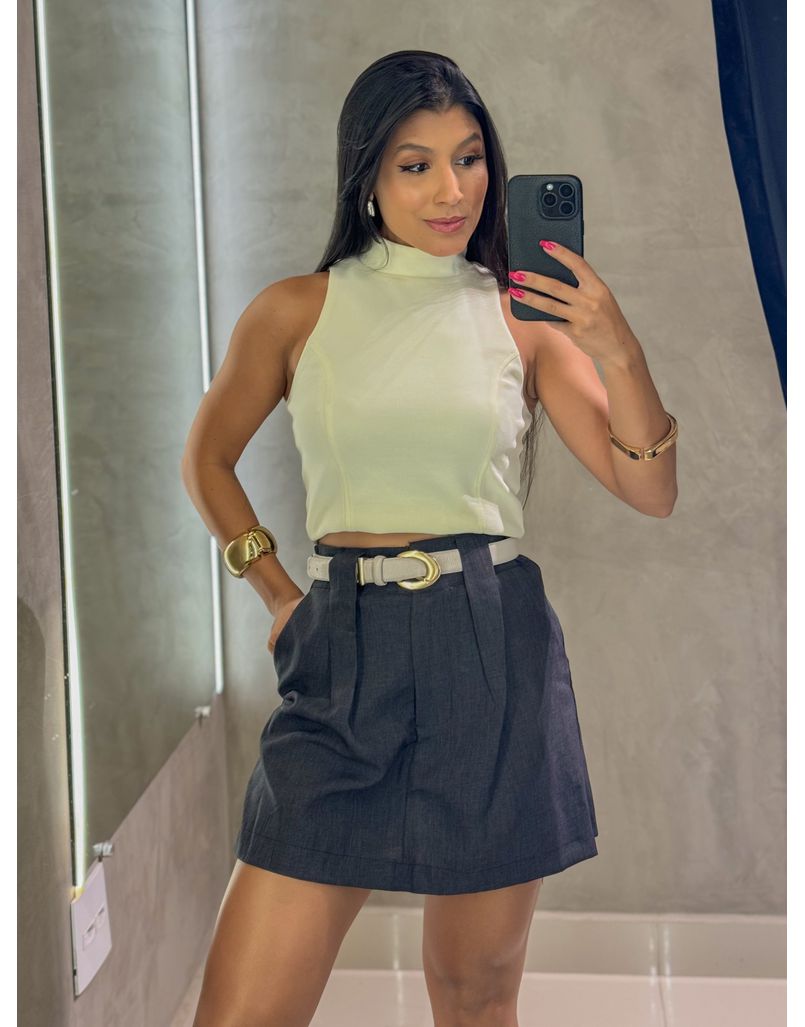 Blusa Gola Alta Lisboa Creme 
