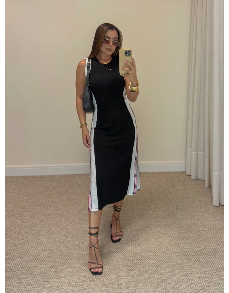 Vestido Canelado França 