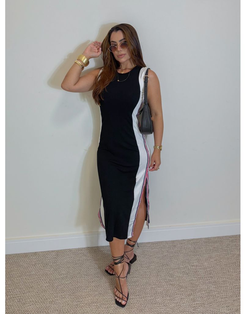 Vestido Canelado França 