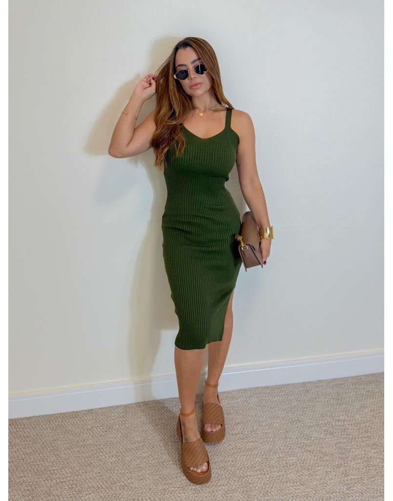 Vestido Istambul Militar - Loja La Mina 
