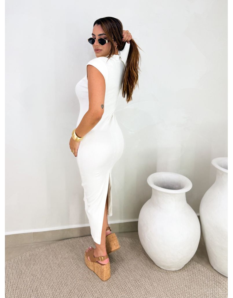 Vestido Canelado Buenos Aires Off