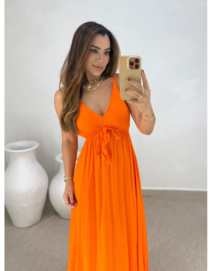 Vestido Liso Ibiza Laranja