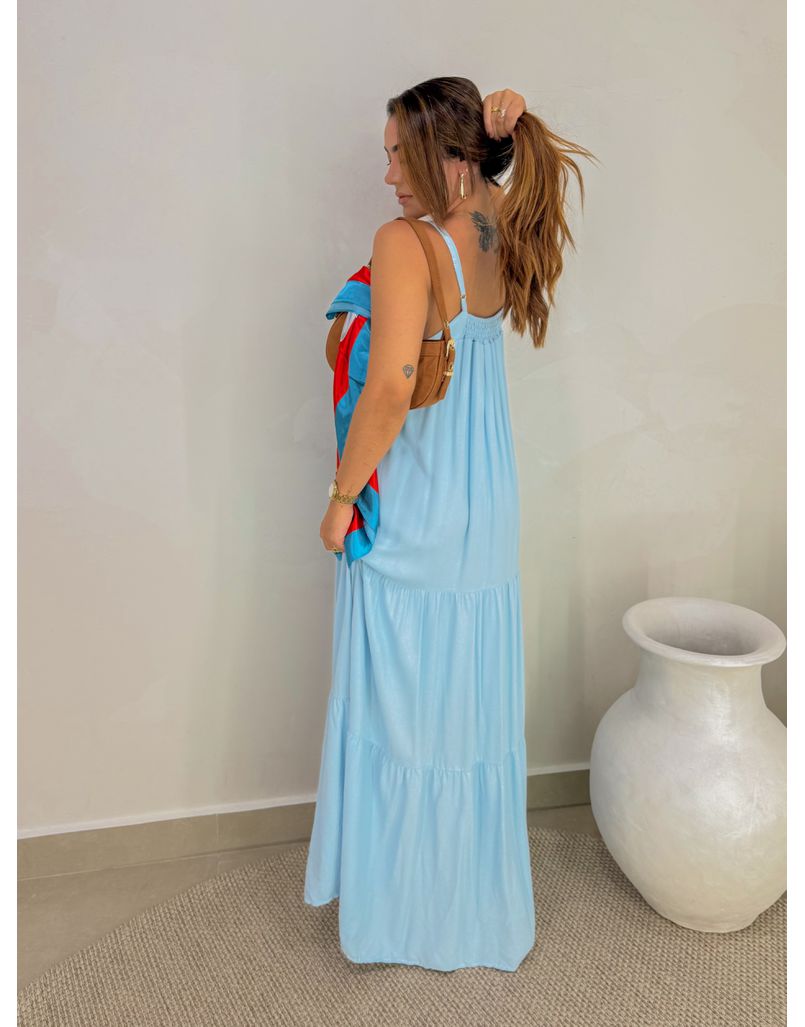 Vestido Longo Bali Azul 