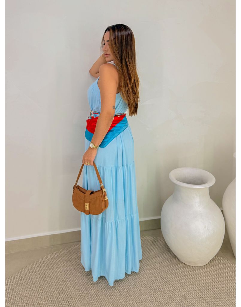 Vestido Longo Bali Azul 