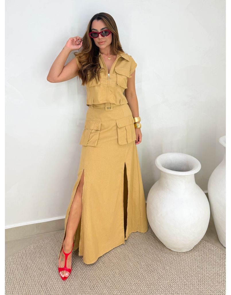 Conjunto Cargo Toquio Cáqui