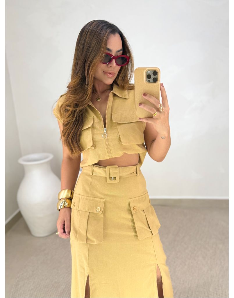 Conjunto Cargo Toquio Cáqui