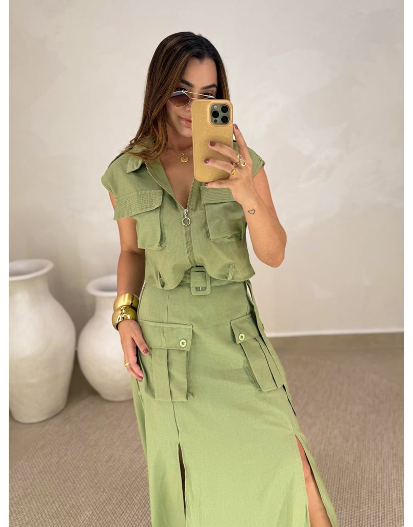 Conjunto Cargo Toquio Oliva