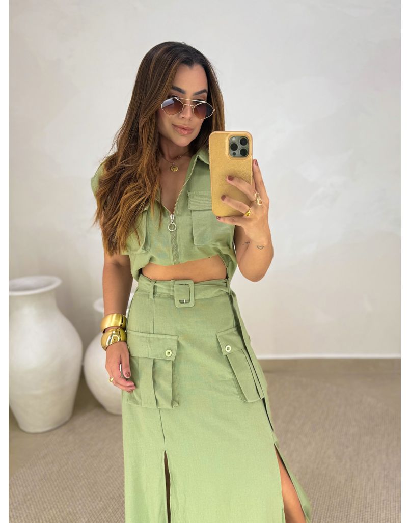 Conjunto Cargo Toquio Oliva