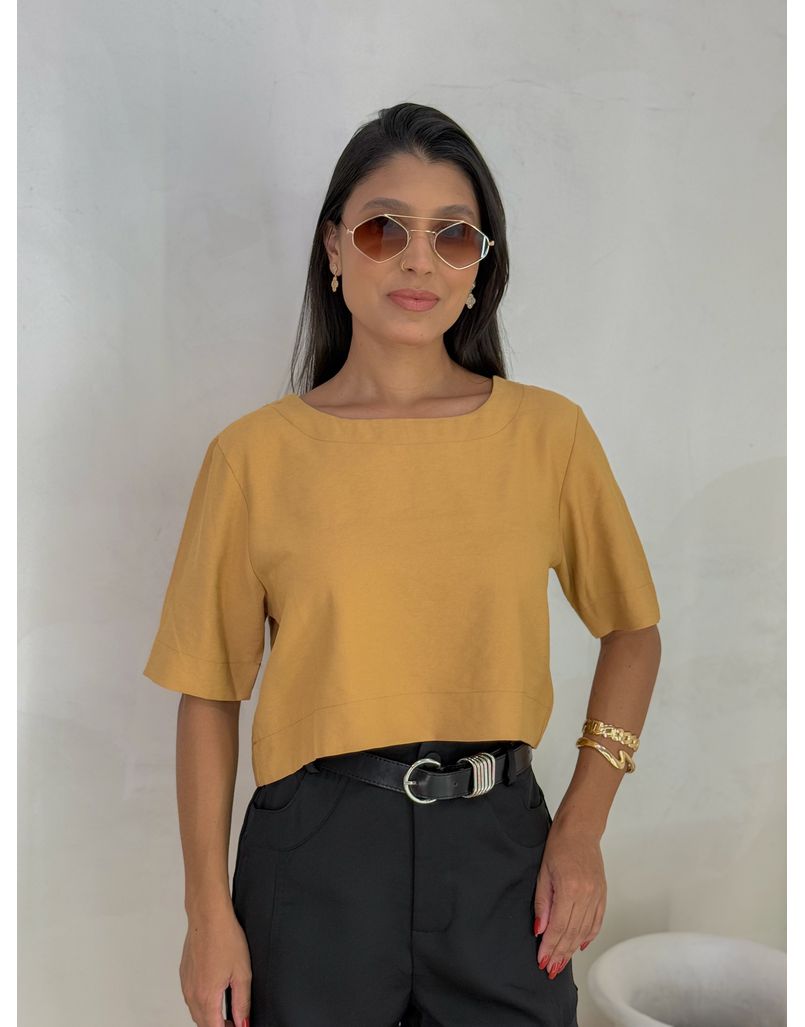 Blusa Sofie Caramelo - Loja La Mina 