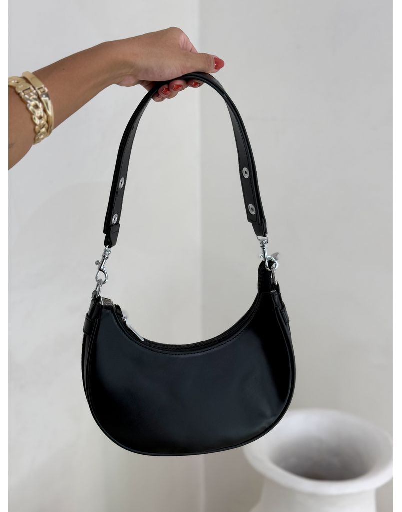 Bolsa Canoa Preta - Loja La Mina 