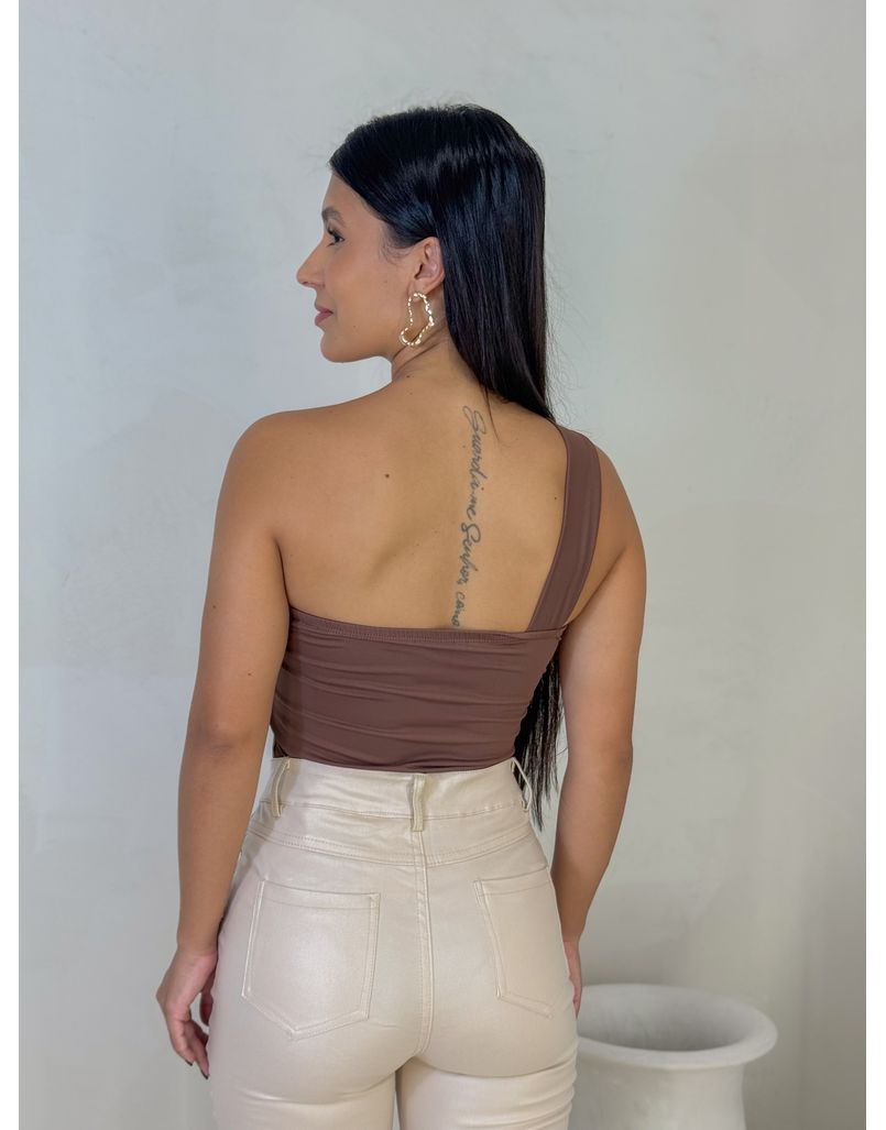Body Fivela Ombro Só Café 