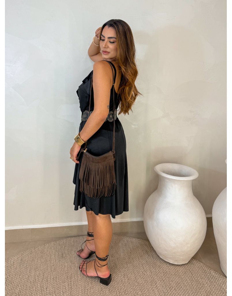 Blusa Bata Boho Preta