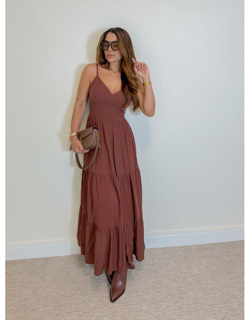 Vestido Midi Atenas Café