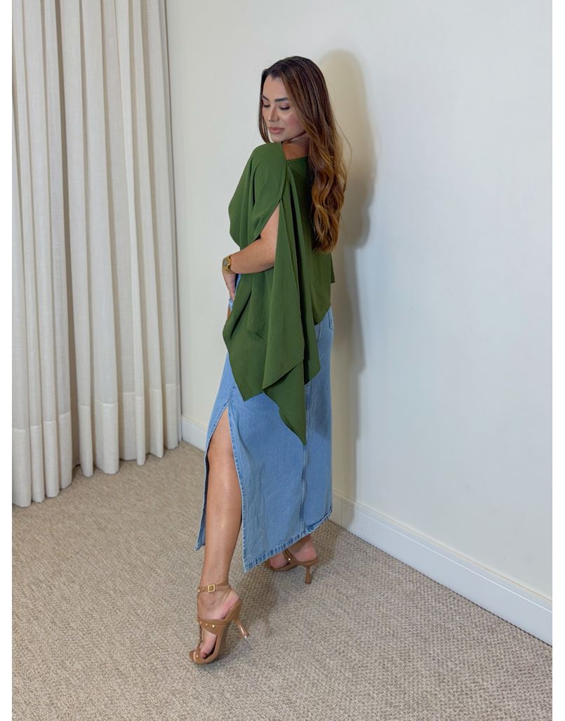 Blusa Capa Nicole Militar