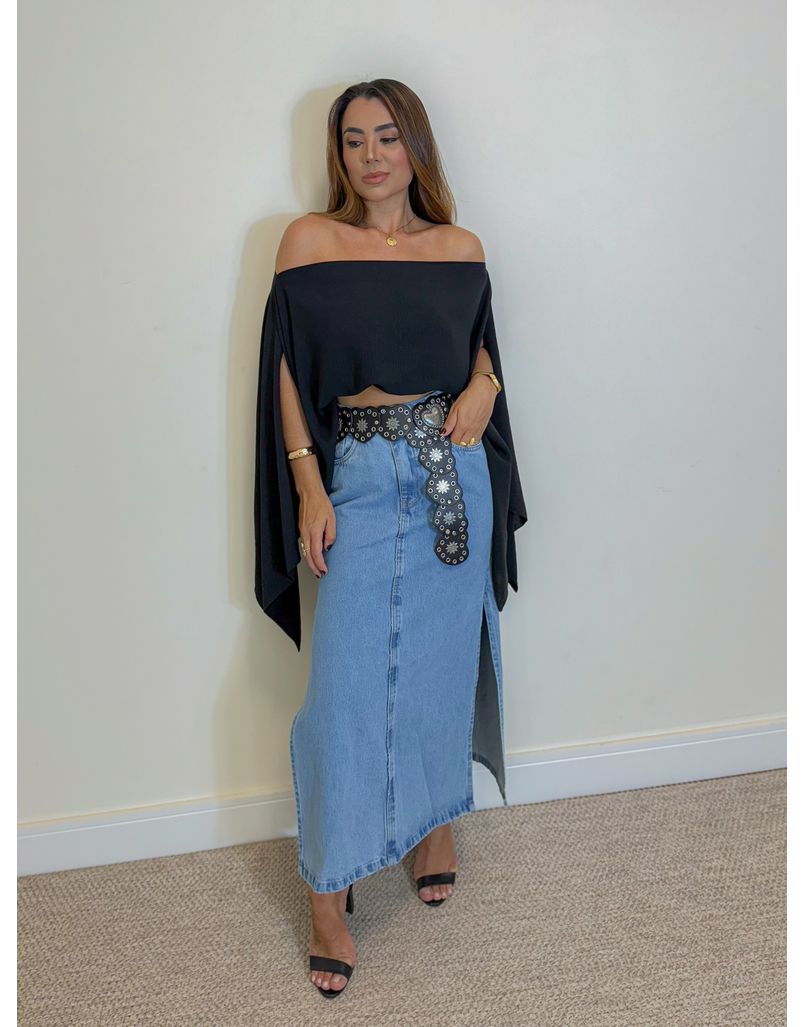 Cinto Boho Coração Preto