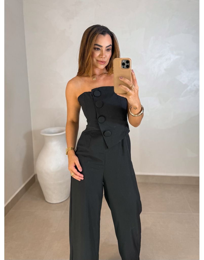 Macacão Argélia Preto