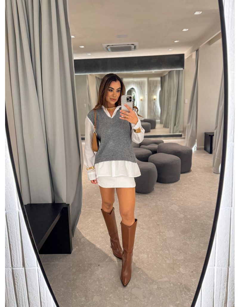 Suéter Camisa Cinza