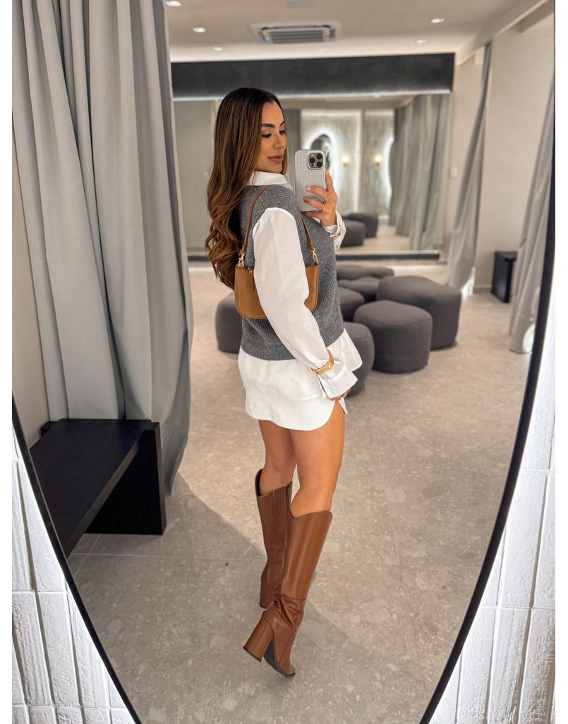 Suéter Camisa Cinza