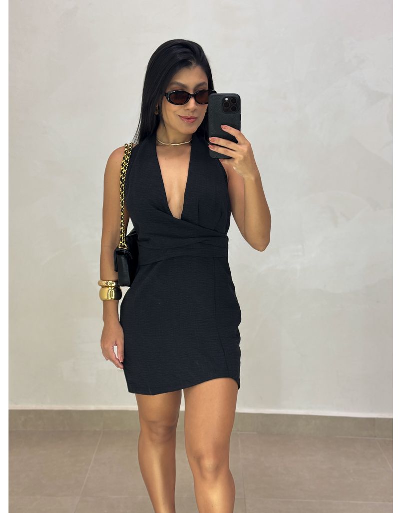 Vestido Frente Única Maressa Preto 