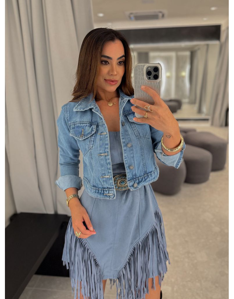 Jaqueta Jeans Natália - Loja La Mina 