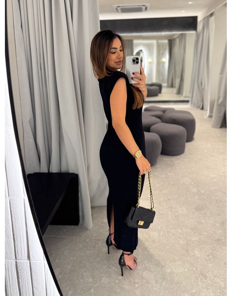 Vestido Muscle Tee Modal Preto