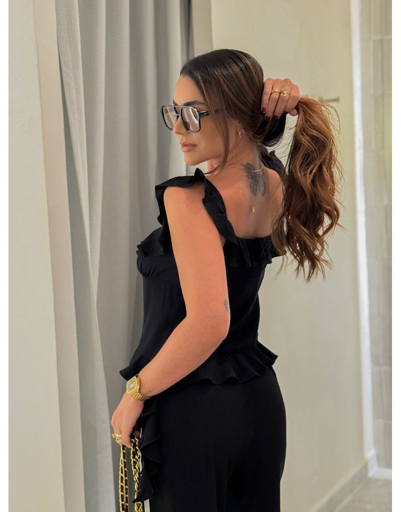 Blusa Boho Alice Preto