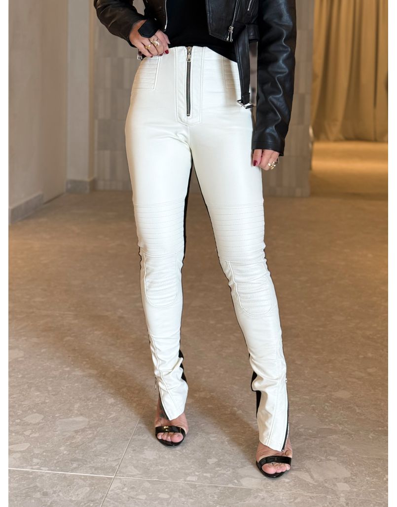 Calça Skinny Cora Branco - Loja La Mina 