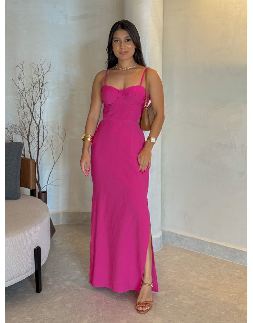 Vestido Meia Taça Emmy Pink - Loja La Mina 