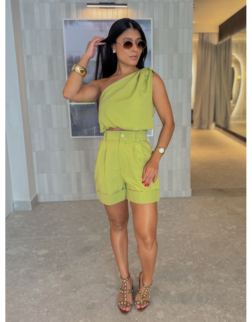 Conjunto Short Argentina Verde
