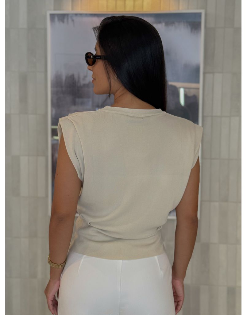 Blusa Muscle Tee Light Tânia Areia