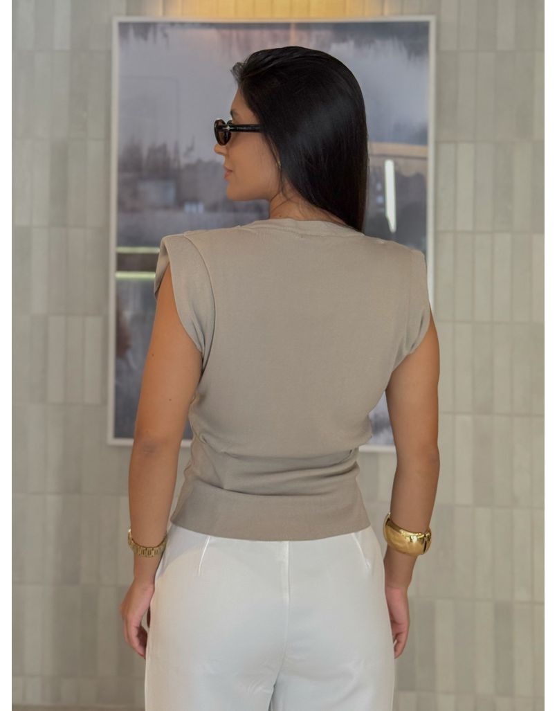 Blusa Muscle Tee Light Tânia Argila