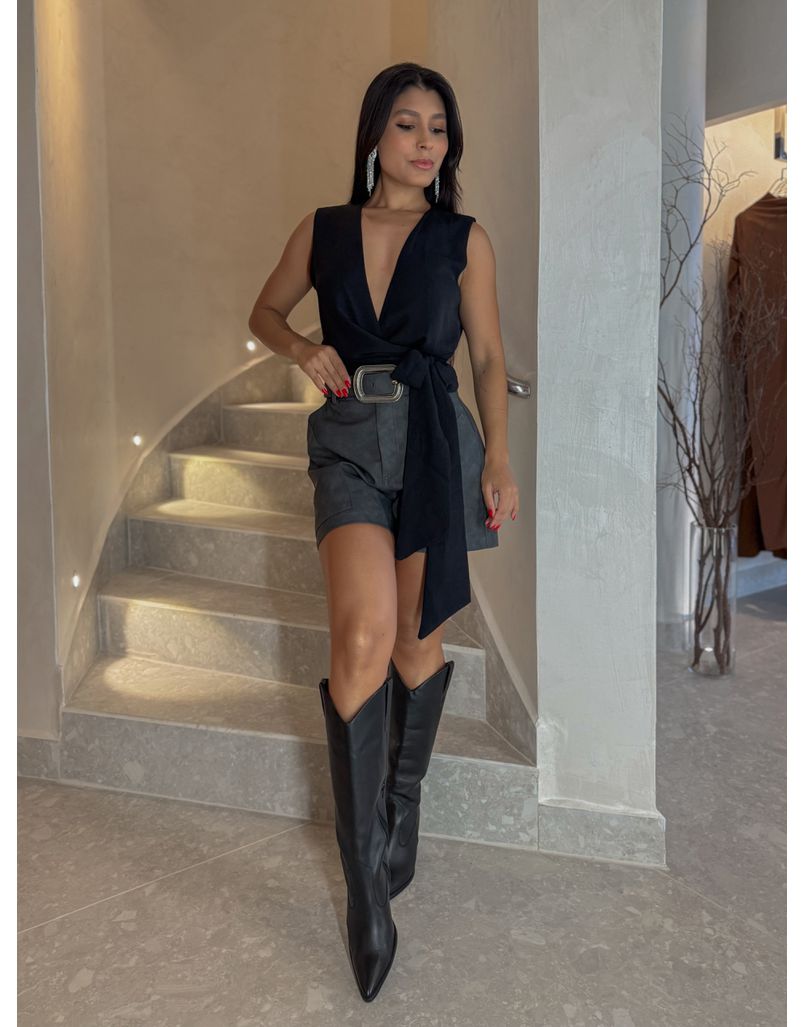 Body Decote Ayla Preto