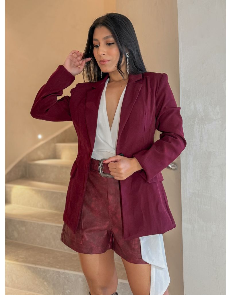Blazer Zarah Cereja - Loja La Mina 