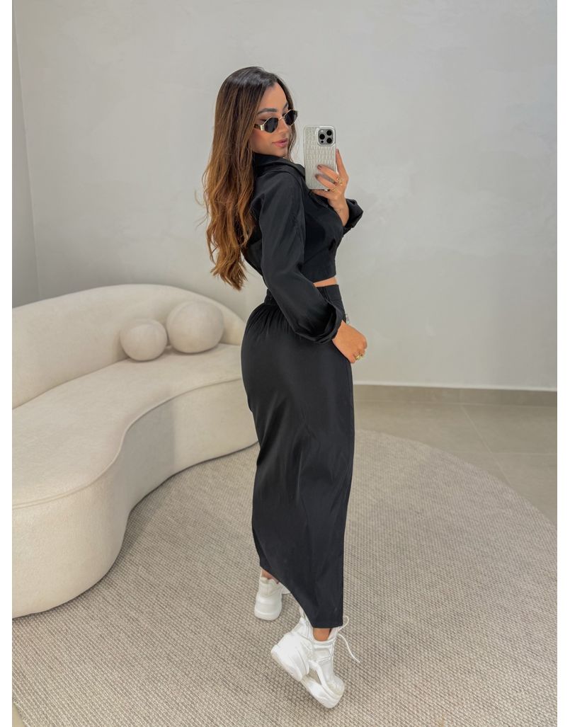 Conjunto Saia Lídia Preto