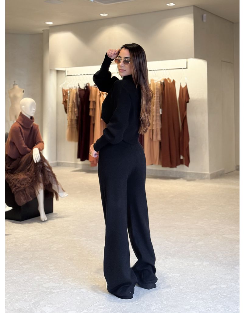 Conjunto Tricot Rússia Preto