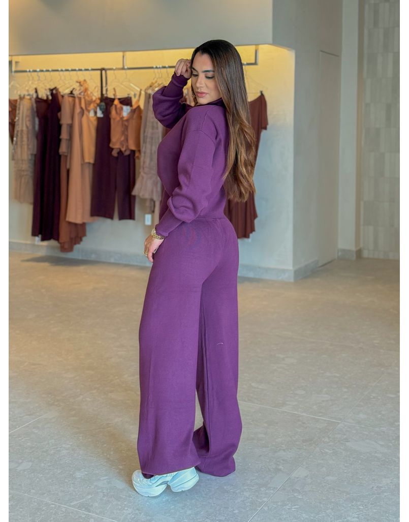 Conjunto Tricot Rússia Roxo