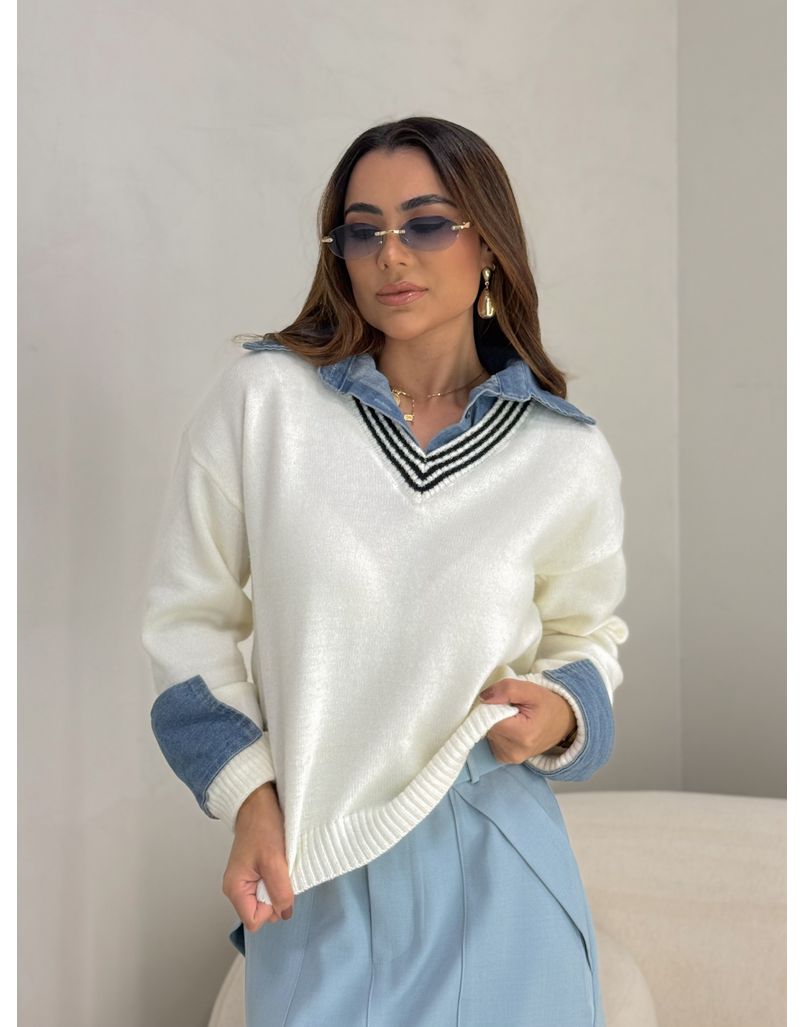 Suéter Tricot Célia Off