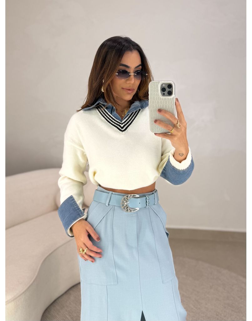 Suéter Tricot Célia Off
