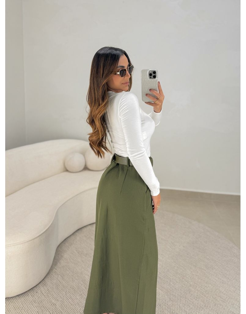 Blusa Manga Longa Madalena Branca