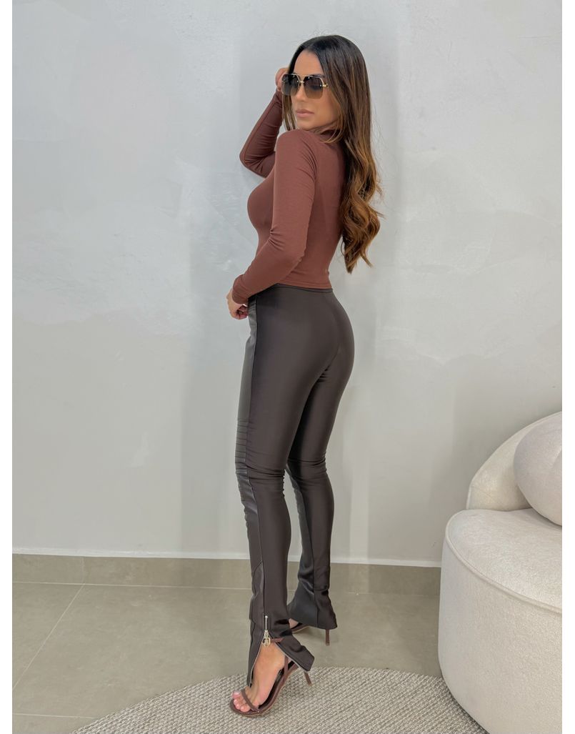 Calça Skinny Cora Café