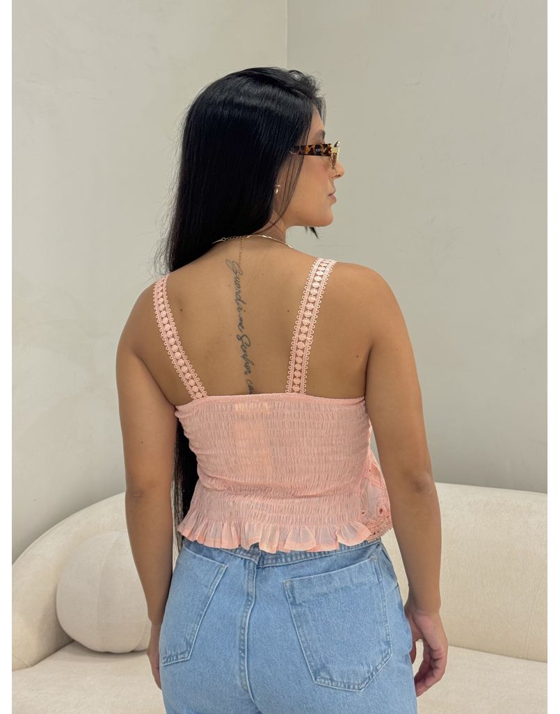 Blusa Alcinha Laise Rosa