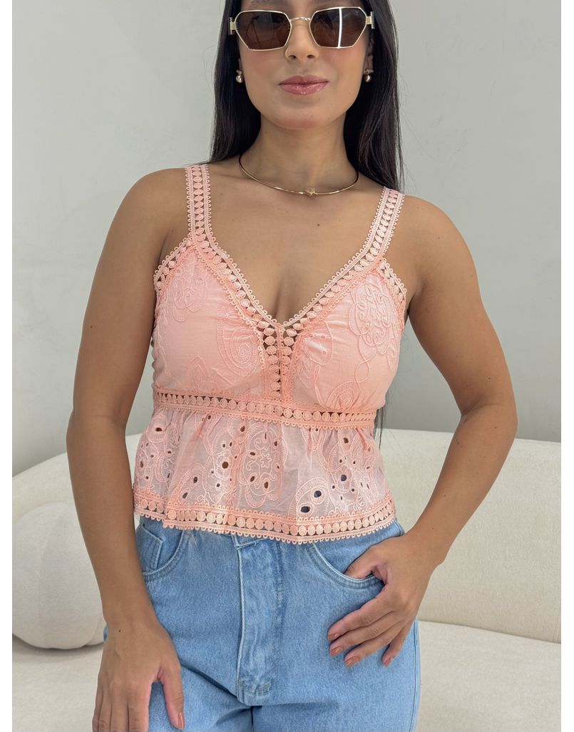 Blusa Alcinha Laise Rosa