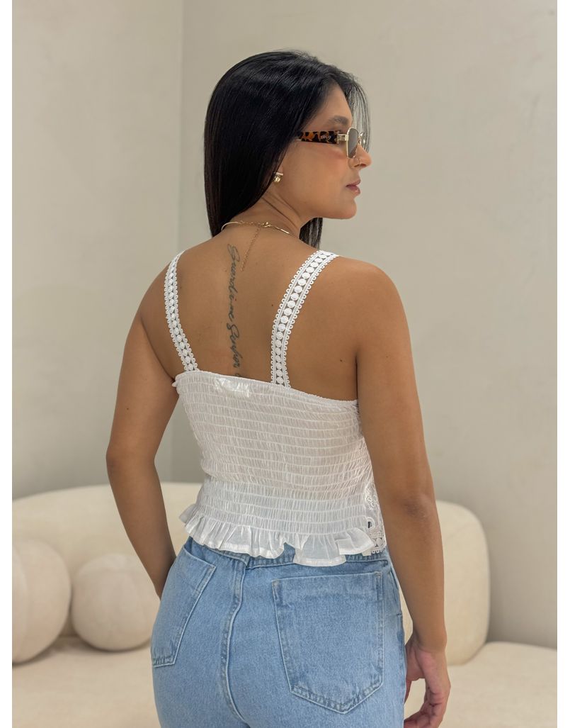 Blusa Alcinha Laise Branco